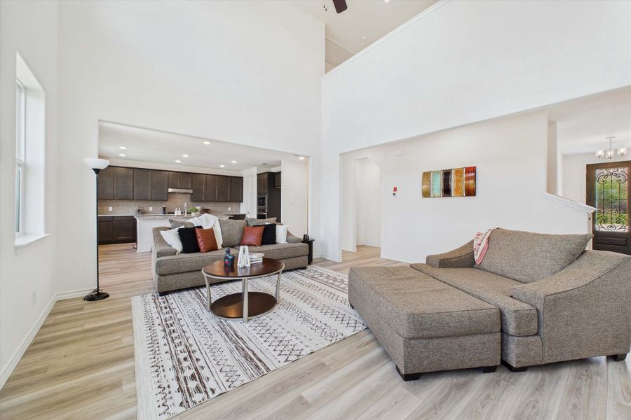 Representative furnished interior of a home built from the The Danbury I by Davidson Homes LLC in The Reserve at Potranco Oaks, Castroville (Image 19).