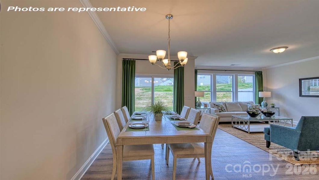 Furnished interior view inside a new home in Skybrook Corners, Huntersville (Image 24).
