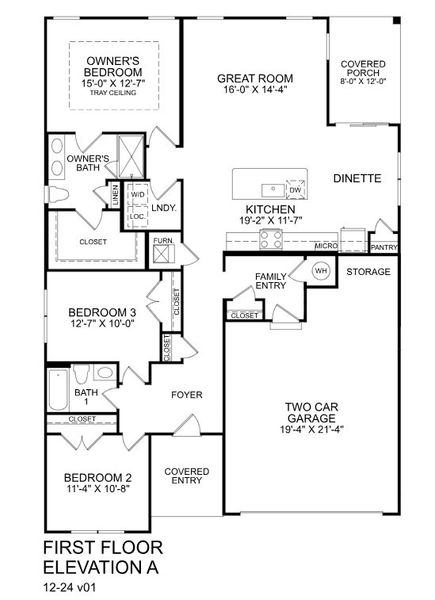 2D floor plan layout for the Bramante Ranch by Ryan Homes in Linden Park, Moore, SC (Image 1). 2D floor plan layout for the Bramante Ranch by Ryan Homes in Linden Park, Moore, SC (Image 1).