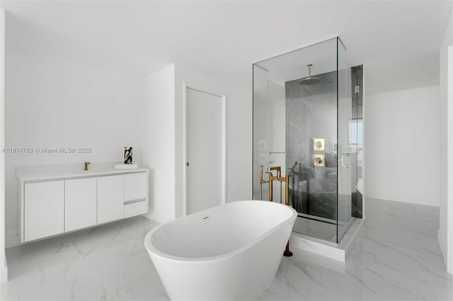 Furnished interior view inside a new home in Aria Reserve, Miami (Image 6).