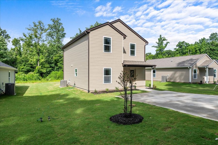 Representative exterior photo of a completed home built from the Riley by Enchanted Homes in Gentry Place, Spartanburg, SC (Image 13).