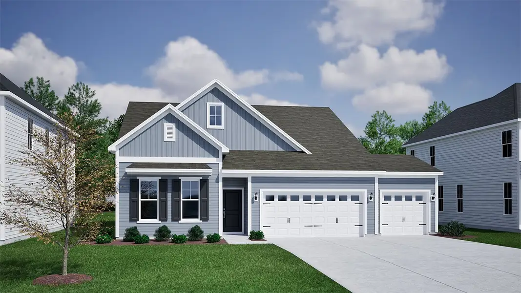 Representative exterior photo of a completed home built from the Elliott - Vanguard Collection by Mungo Homes in Grand Park, Leland, NC (Image 6). Representative exterior photo of a completed home built from the Elliott - Vanguard Collection by Mungo Homes in Grand Park, Leland, NC (Image 6).
