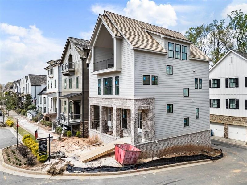 In-progress construction of a new home in , Alpharetta, GA (Image 18).
