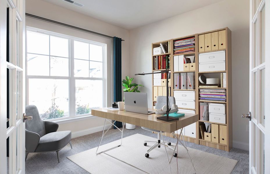 Furnished interior view inside a new home in Hamlet at Carothers Crossing, La Vergne (Image 6).