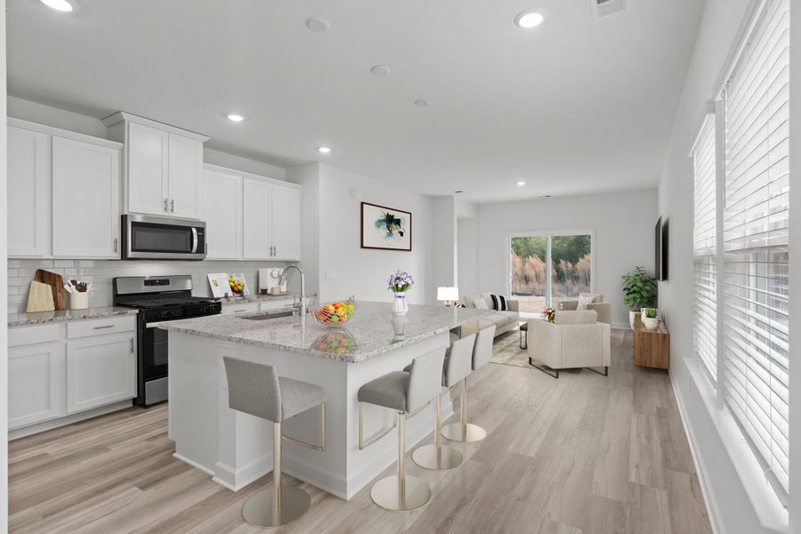 Furnished interior view inside a new home in Cypress Ridge - The Boardwalk Series, Longs (Image 4).