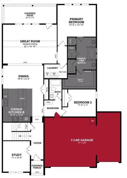 Beazer Homes Goodland Laredo Floorplan.