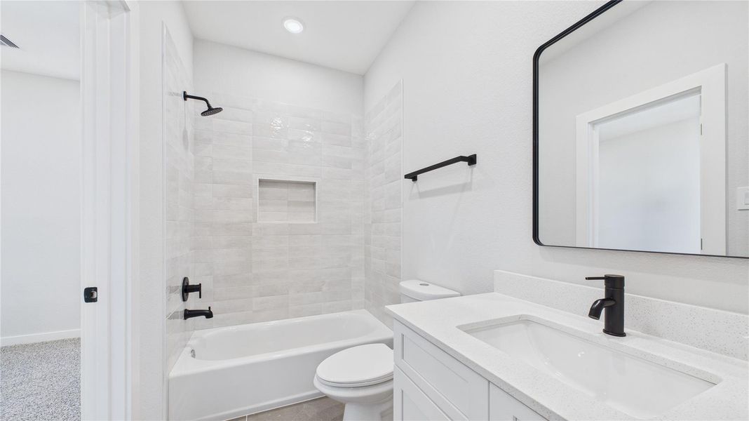 Furnished interior view inside a new home in , Houston (Image 9).