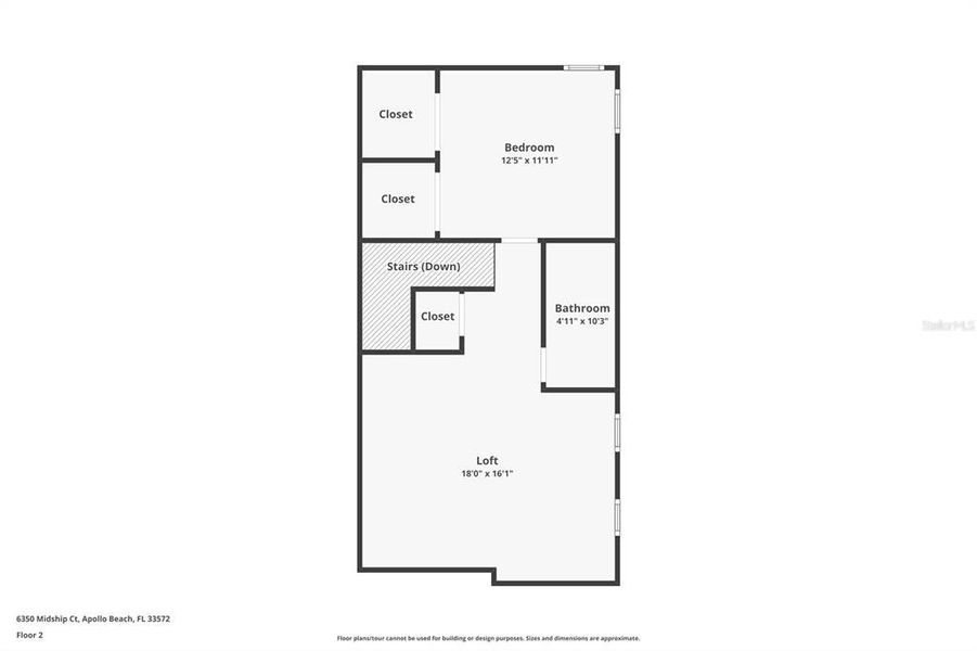 2D floor plan layout of this home in , Apollo Beach, FL (Image 5).