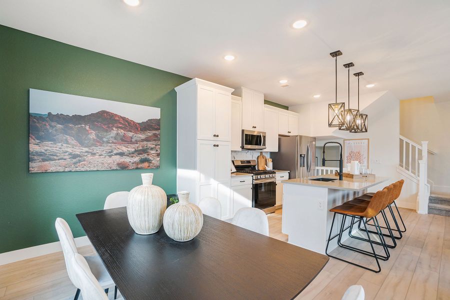 Furnished interior view inside a new home in The Hub at Virginia Village, Denver (Image 8).