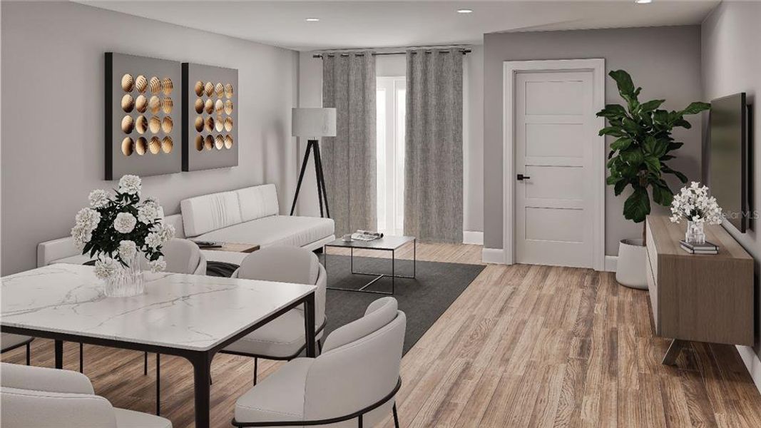 Furnished interior view inside a new home in , Lehigh Acres (Image 6).