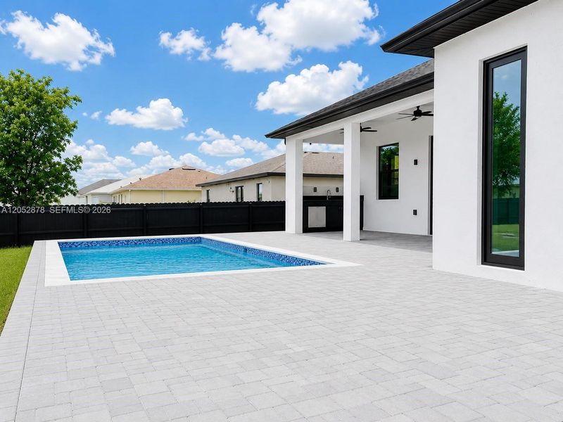Exterior details and patio area of a home in , Cape Coral (Image 15). Exterior details and patio area of a home in , Cape Coral (Image 15).