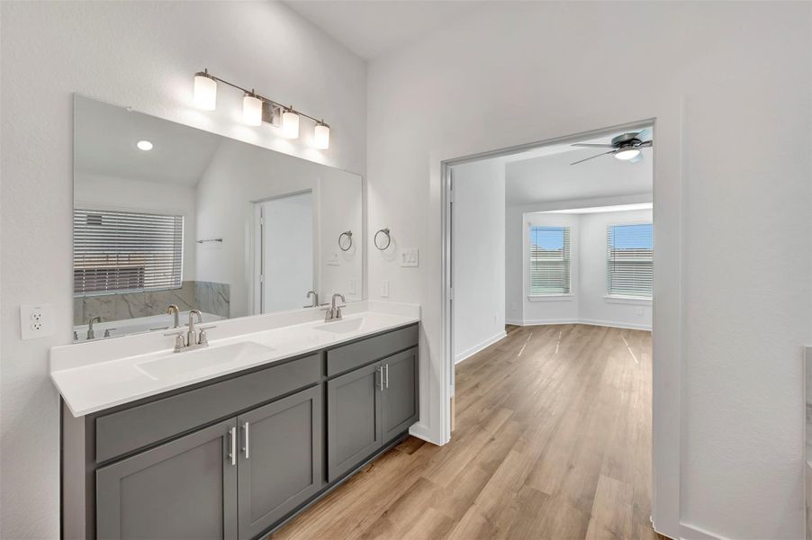 Furnished interior view inside a new home in Sorella, Tomball (Image 8).