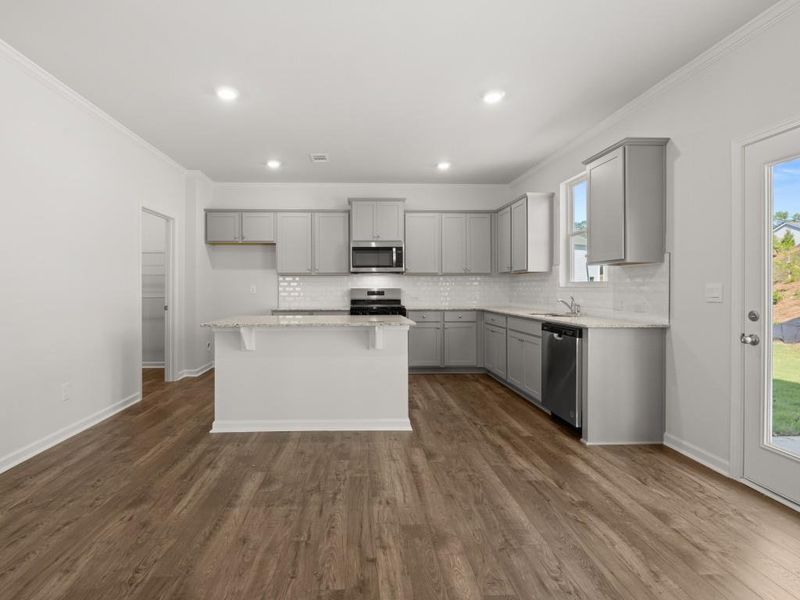 Furnished interior view inside a new home in Parkside at Carter Grove, Cartersville (Image 5).