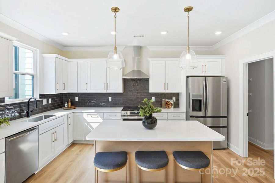Furnished interior view inside a new home in , Charlotte (Image 30).