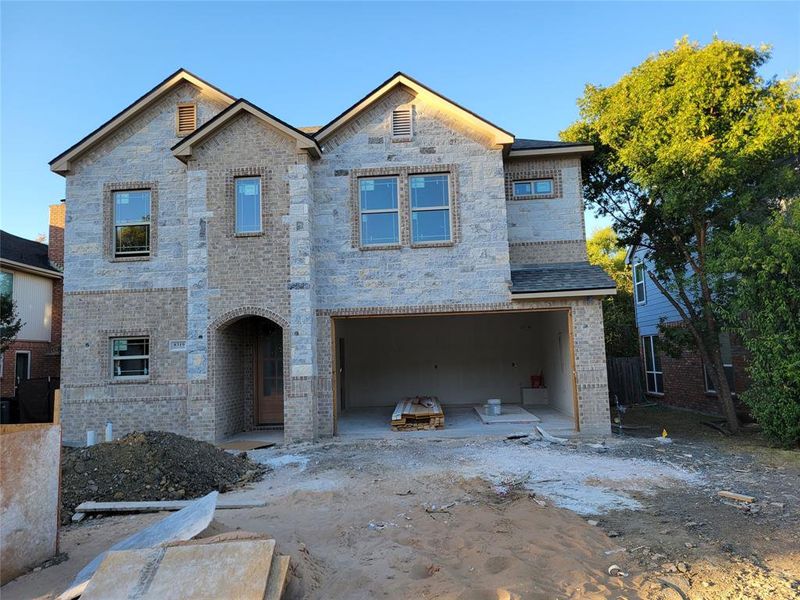 In-progress construction of a new home in , Dallas, TX (Image 3).