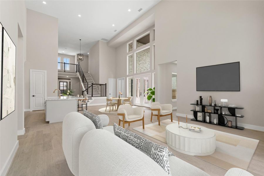 Furnished interior view inside a new home in Katy Court 60', Katy (Image 5). Furnished interior view inside a new home in Katy Court 60', Katy (Image 5).