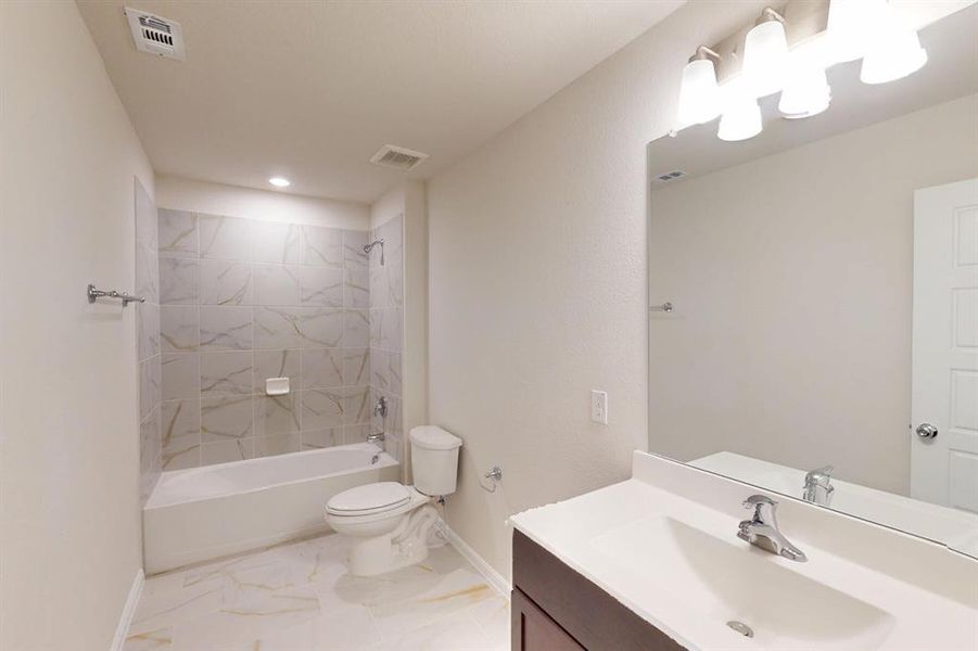 Furnished interior view inside a new home in The Preserve, Justin (Image 7).