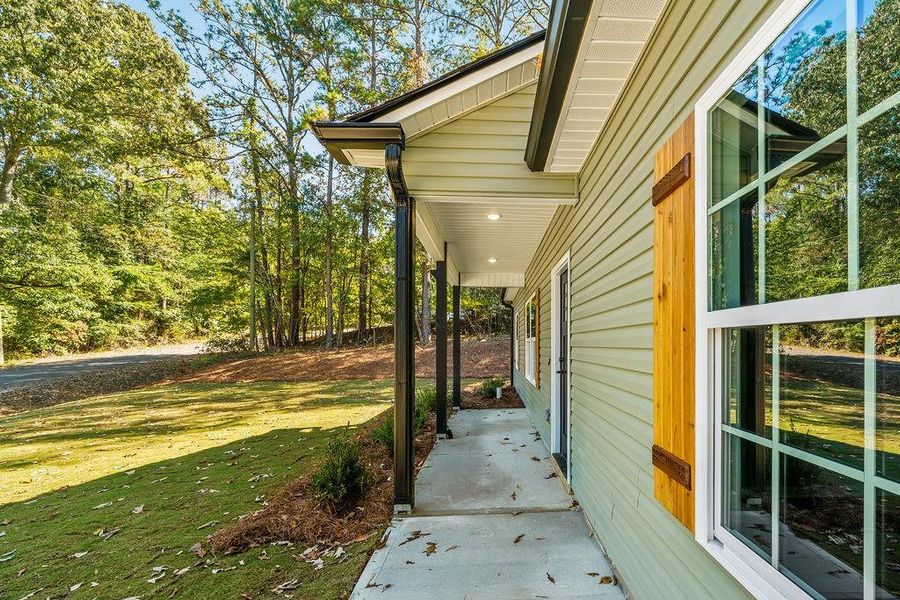 Exterior details and patio area of a home in , Cedartown (Image 24). Exterior details and patio area of a home in , Cedartown (Image 24).