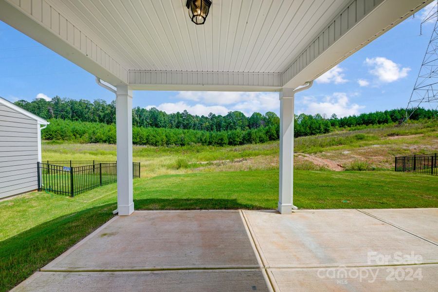 Covered Rear Porch