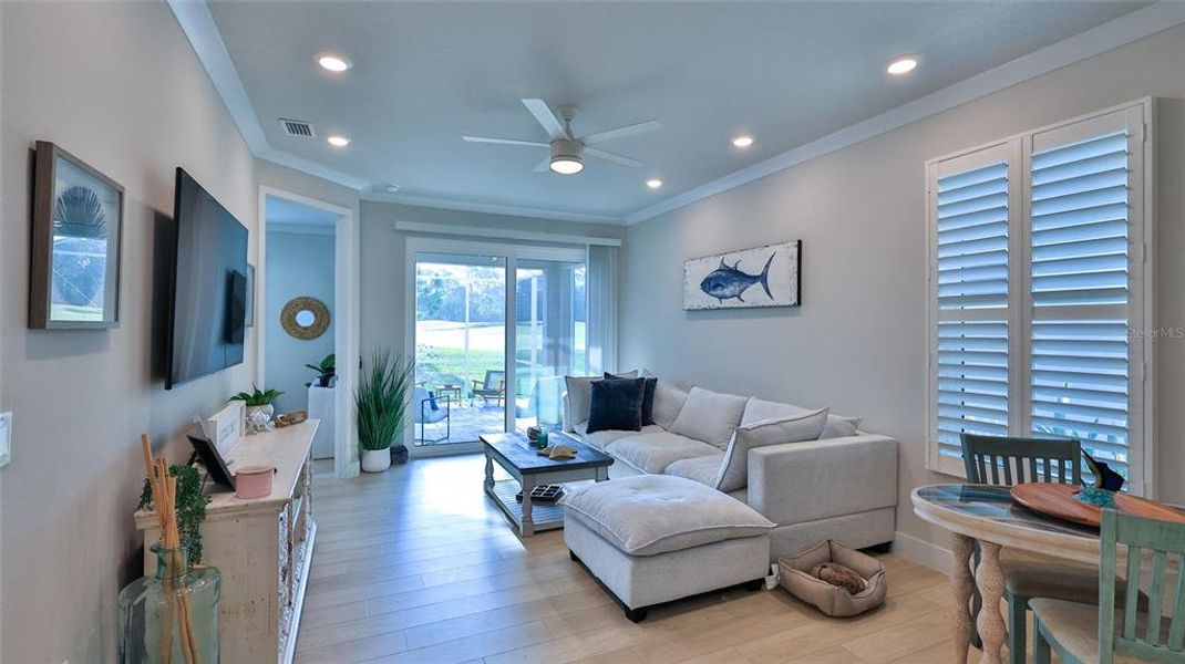 Furnished interior view inside a new home in , New Smyrna Beach (Image 9). Furnished interior view inside a new home in , New Smyrna Beach (Image 9).