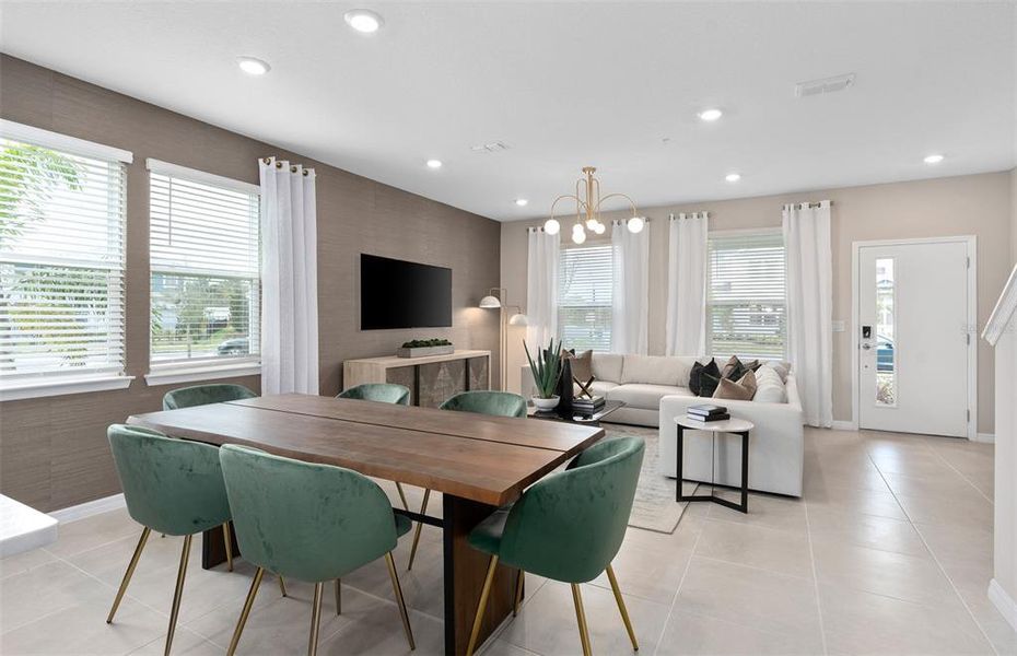 Furnished interior view inside a new home in The Cove at Nona Sound, Orlando (Image 5).