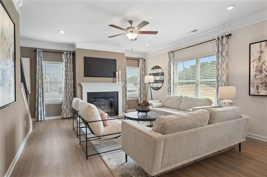 Furnished interior view inside a new home in Hawks View, Ringgold (Image 38).