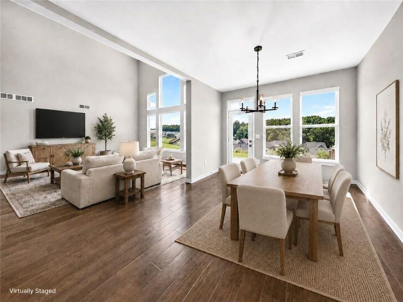 Furnished interior view inside a new home in The Reserve At Liberty Park, Braselton (Image 31).