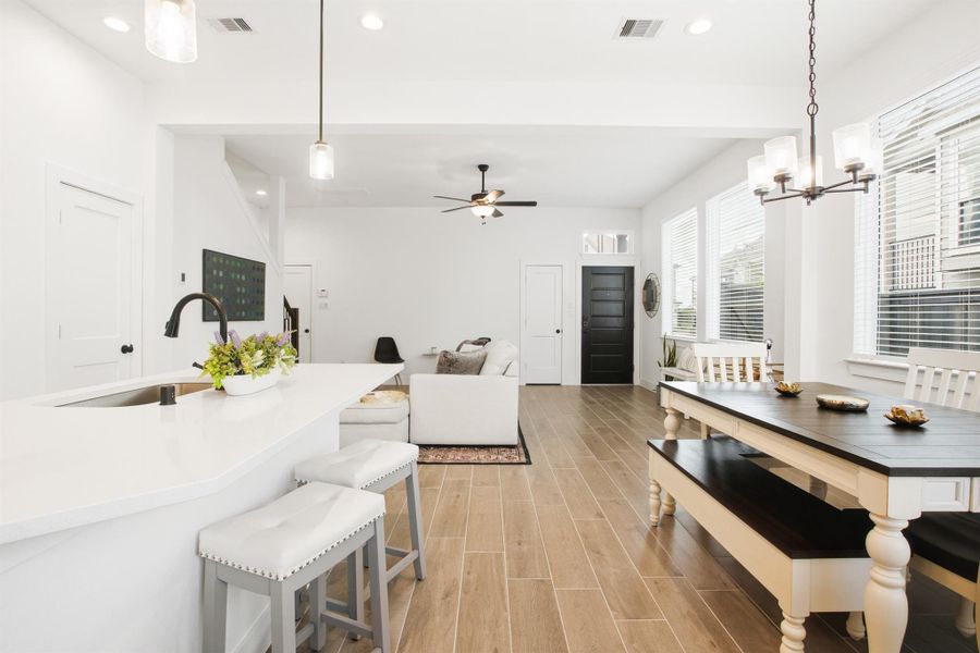 Furnished interior view inside a new home in , Cypress (Image 41).