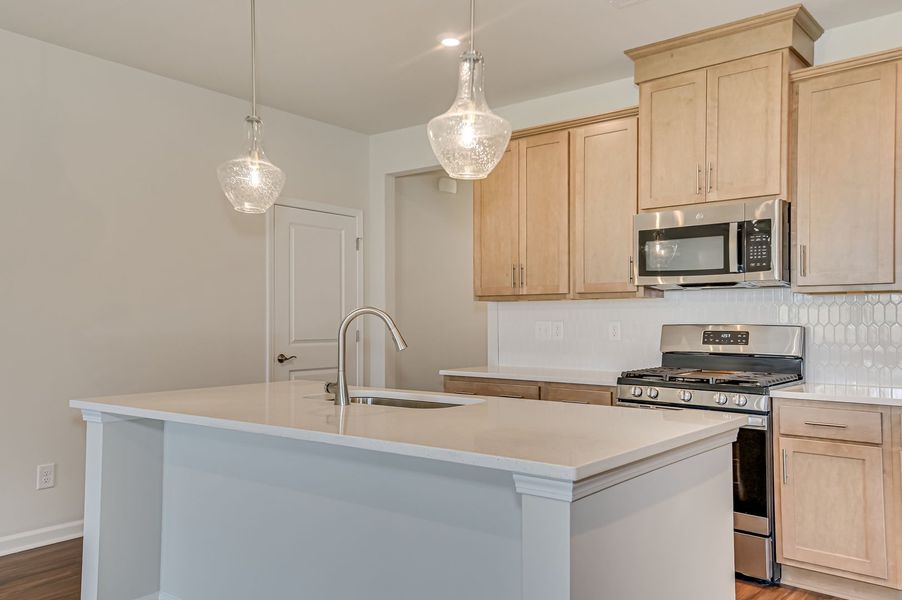 Furnished interior view inside a new home in The Beacon at Old Peachtree Single Family Homes, Lawrenceville (Image 12).