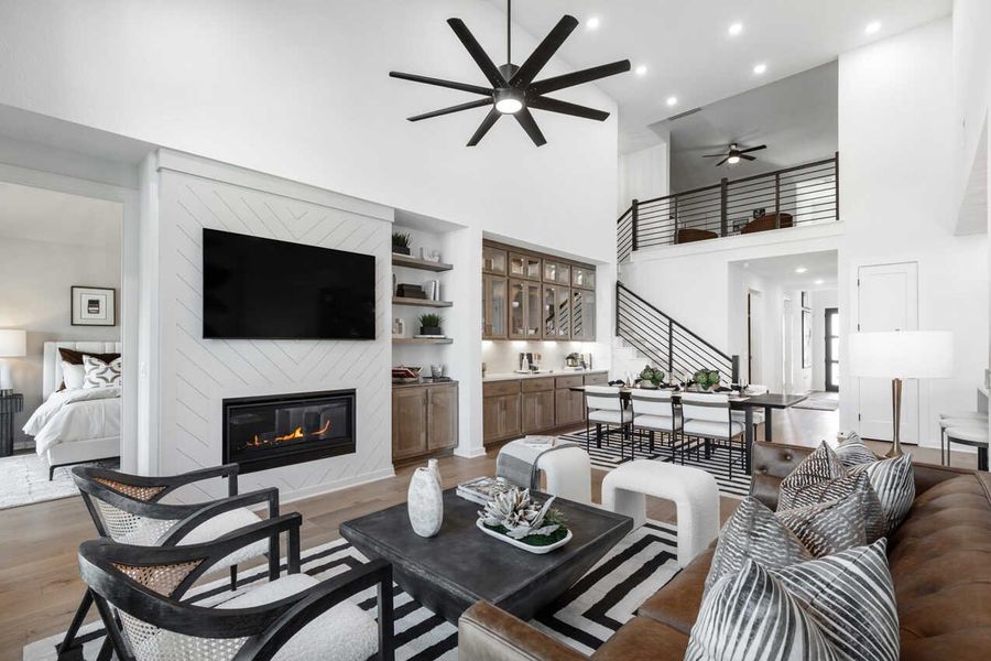 Representative Family Room/Dining Room - some options shown