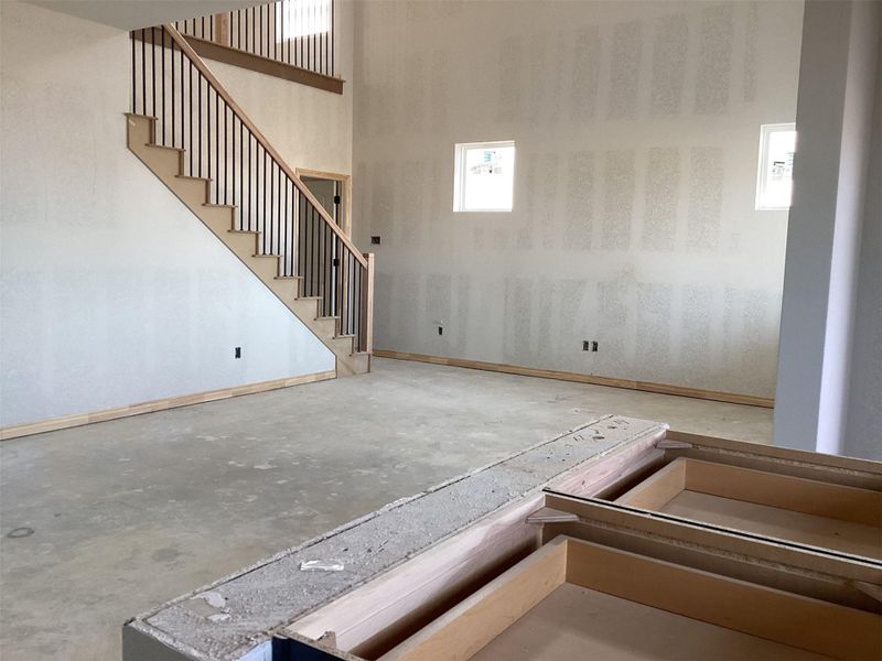 In-progress construction of a new home in Lariat, Liberty Hill, TX (Image 19).