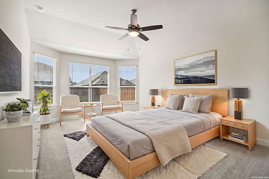 Furnished interior view inside a new home in Estancia Ranch - Classic Series, San Antonio (Image 11).
