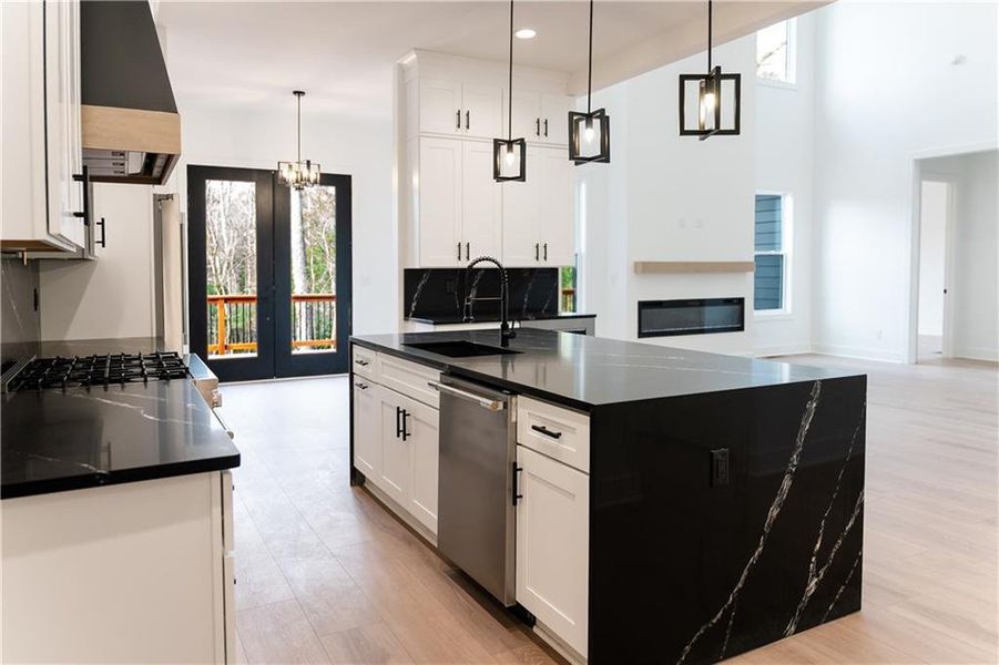 Furnished interior view inside a new home in , Atlanta (Image 18).