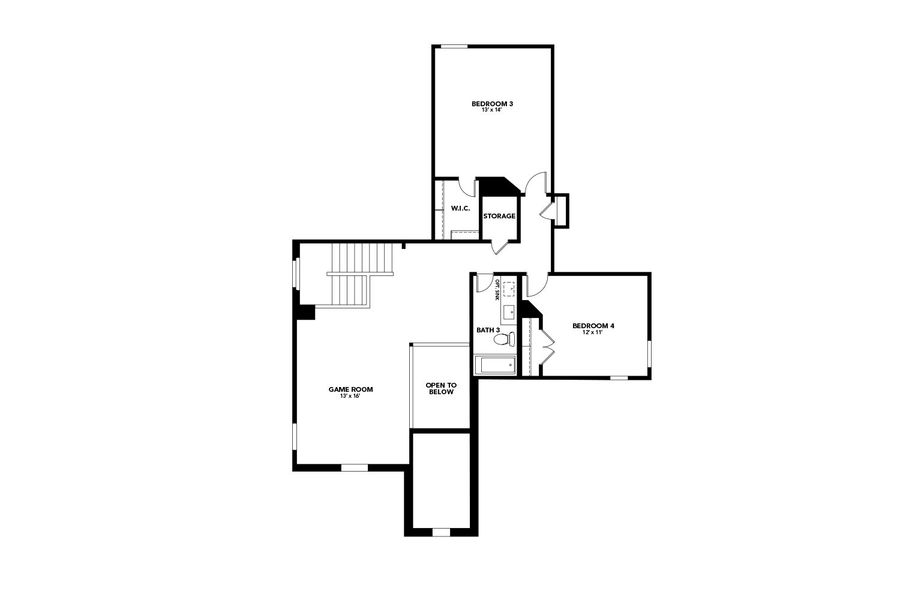 Second Level Plan of the Hickory Second Level Plan of the Hickory