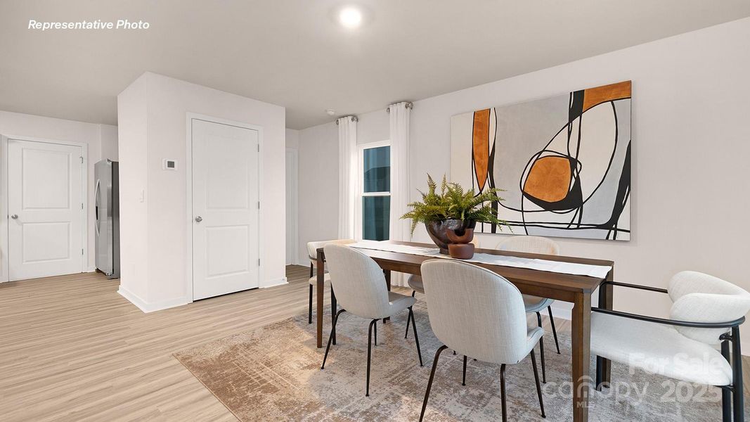 Furnished interior view inside a new home in Cardinal Creek, Charlotte (Image 11).