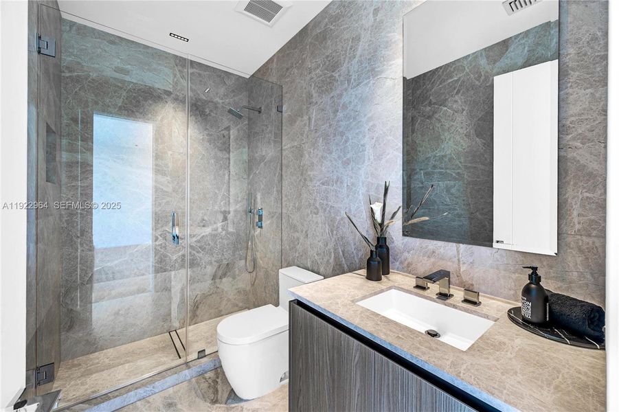 Furnished interior view inside a new home in , Miami Beach (Image 16).