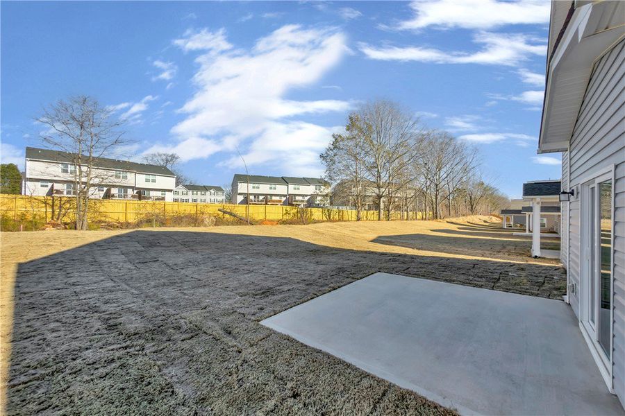 Exterior details and patio area of a home in Brownstone Park, Easley (Image 2).