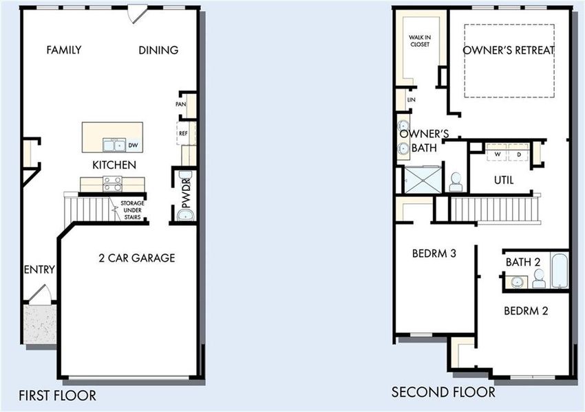 2D floor plan layout of this home in Grandview Terrace, Canton, GA (Image 3).