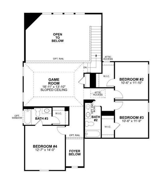 2D floor plan layout of this home in Sorella, Tomball, TX (Image 3). 2D floor plan layout of this home in Sorella, Tomball, TX (Image 3).