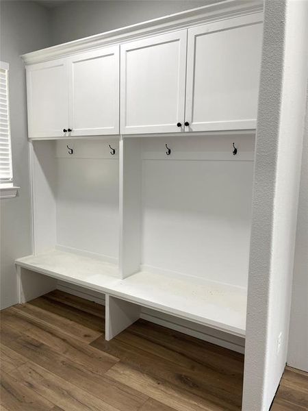 Mudroom at Garage entrance