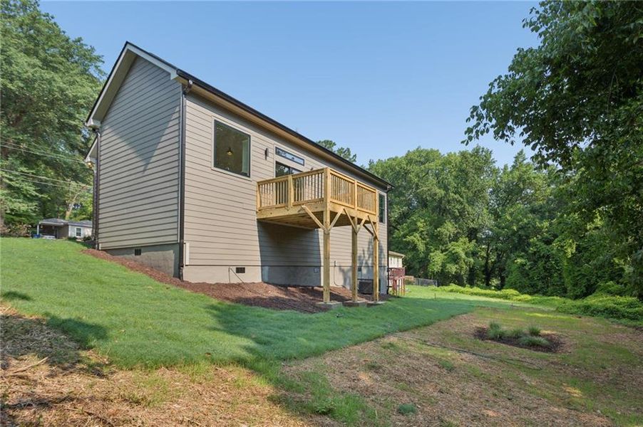 Exterior details and patio area of a home in , Atlanta (Image 3).