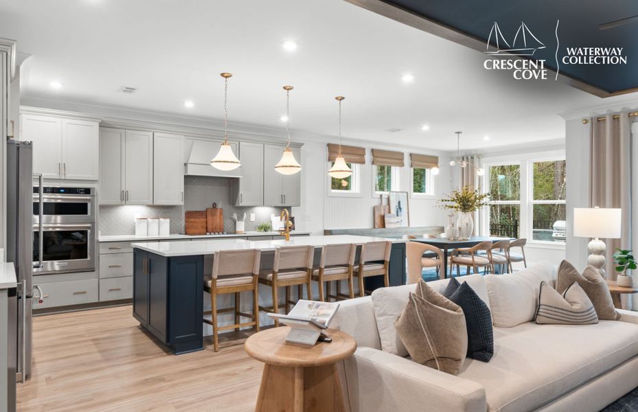 Representative furnished interior of a home built from the Stellar - Waterway Collection by Pulte Homes in Crescent Cove, Myrtle Beach (Image 28).