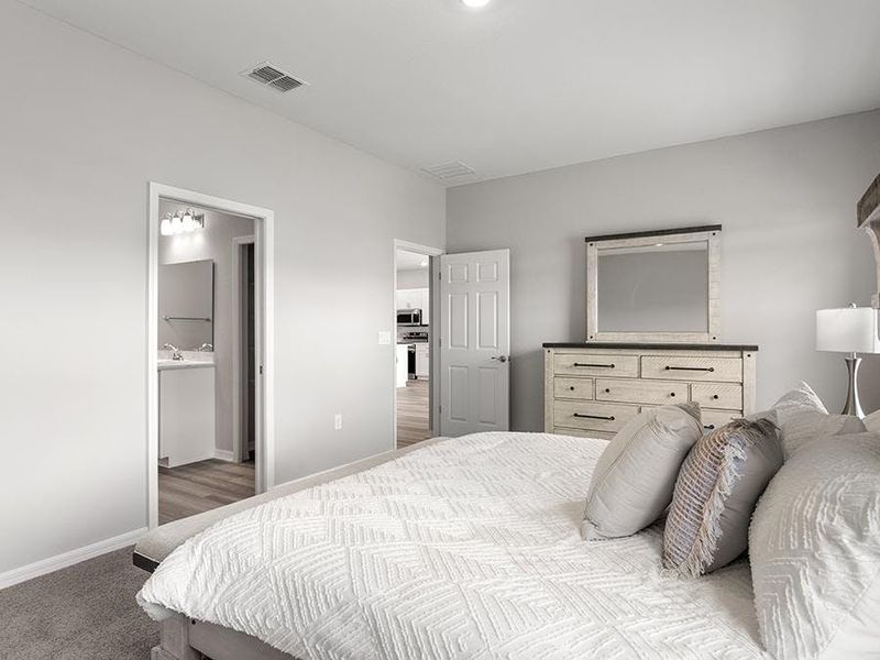 Relax in your spacious, private owner`s suite - Aubrey by Highland Homes Relax in your spacious, private owner`s suite - Aubrey by Highland Homes