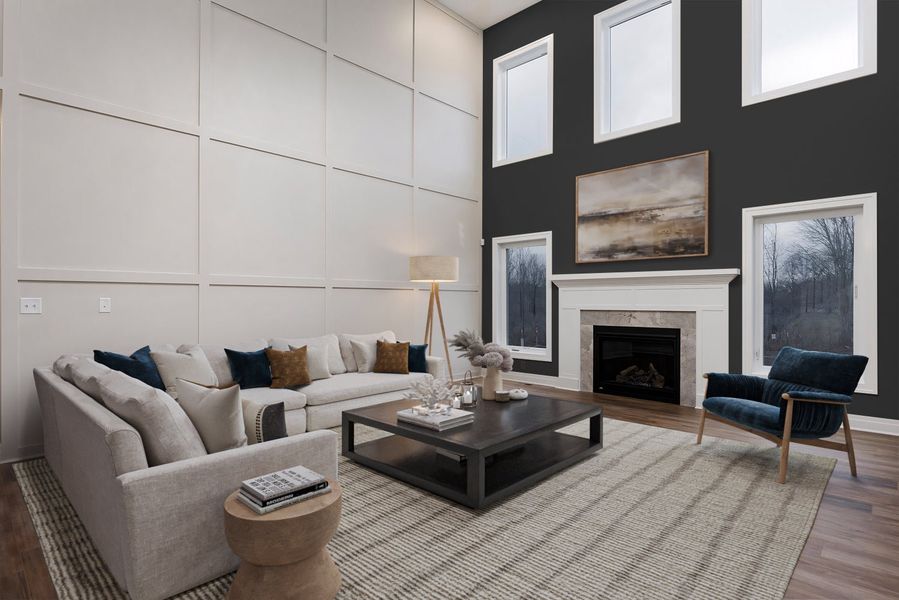 Representative furnished interior of a home built from the The Lennox by Forbes Capretto Homes in Birdsong Estates, Orchard Park (Image 10).