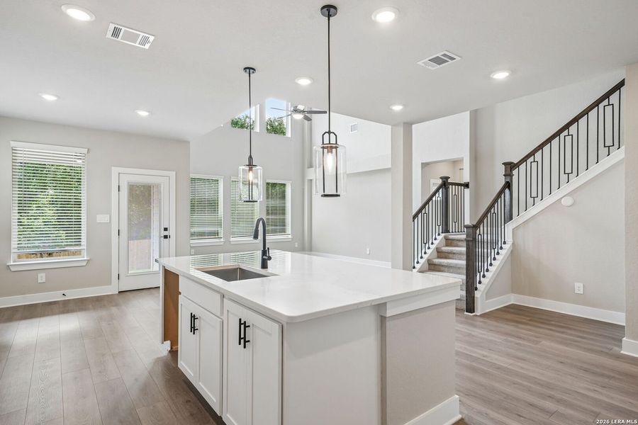 Furnished interior view inside a new home in Fox Falls, Boerne (Image 17).