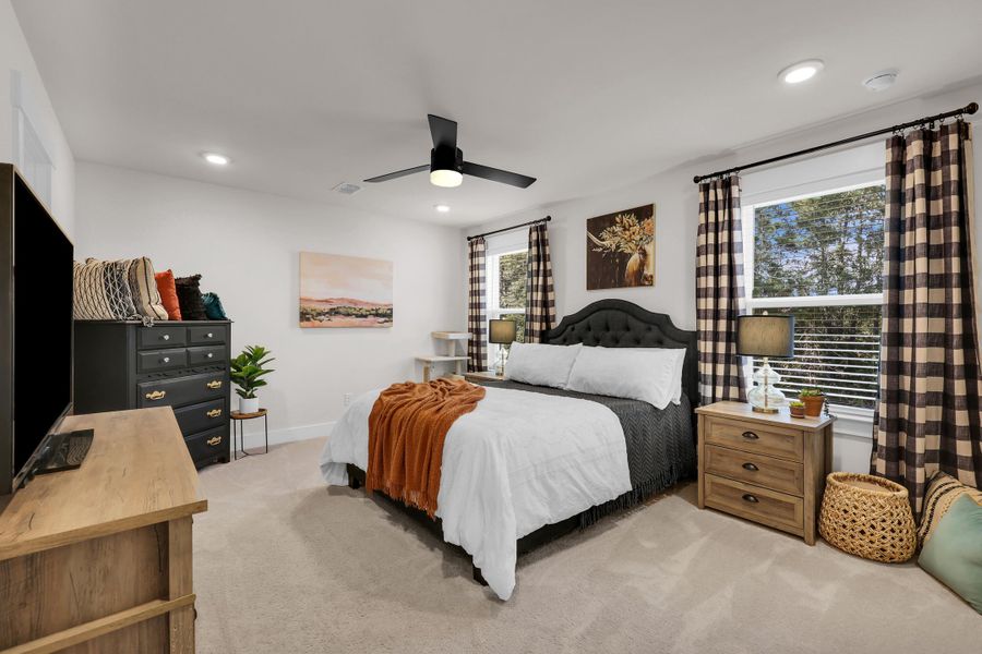Furnished interior view inside a new home in Jasmine Point at Lakes of Cane Bay, Summerville (Image 5).
