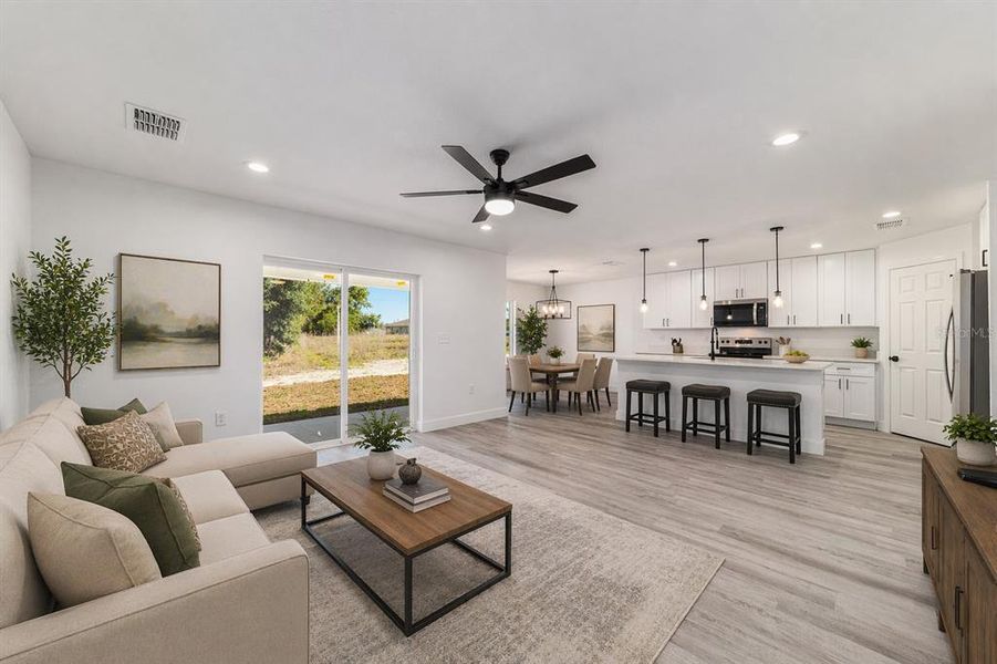Furnished interior view inside a new home in , Ocala (Image 7).