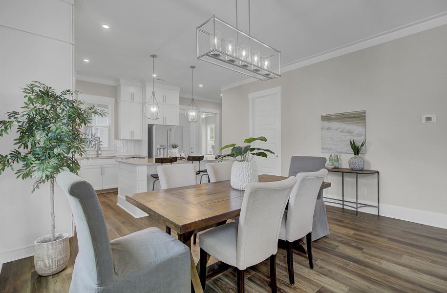 Furnished interior view inside a new home in Indigo Grove Single Family Homes, Johns Island (Image 38). Furnished interior view inside a new home in Indigo Grove Single Family Homes, Johns Island (Image 38).
