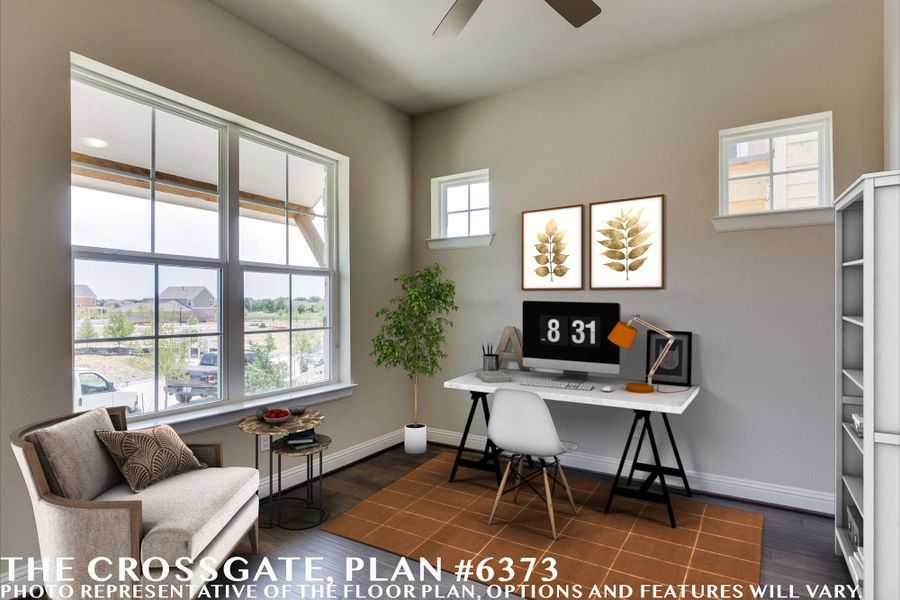Representative furnished interior of a home built from the The Crossgate by David Weekley Homes in Trinity Falls, McKinney (Image 5).