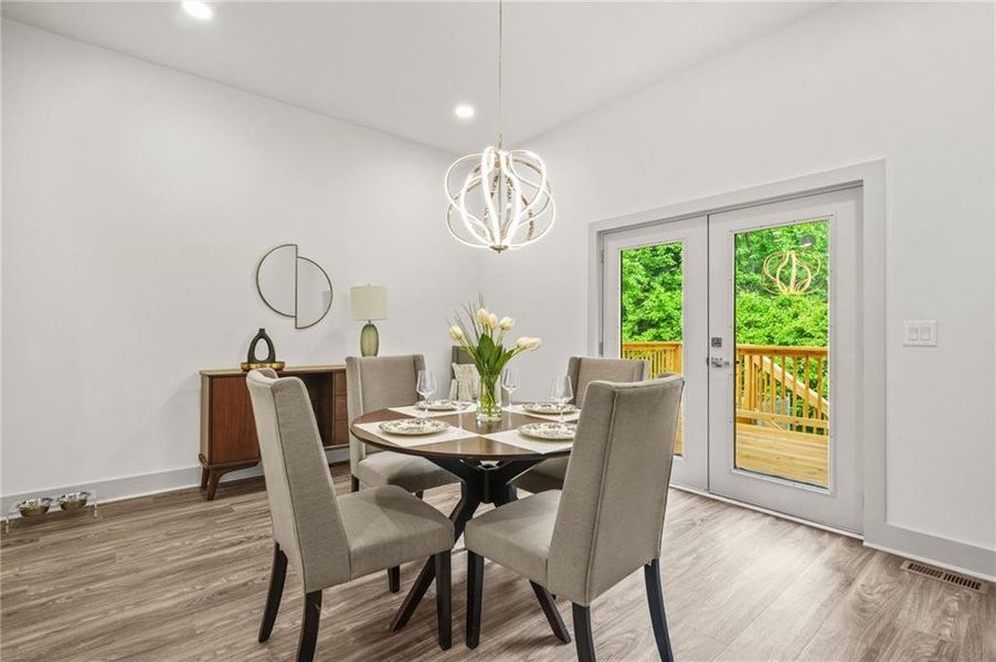 Furnished interior view inside a new home in , Atlanta (Image 13).